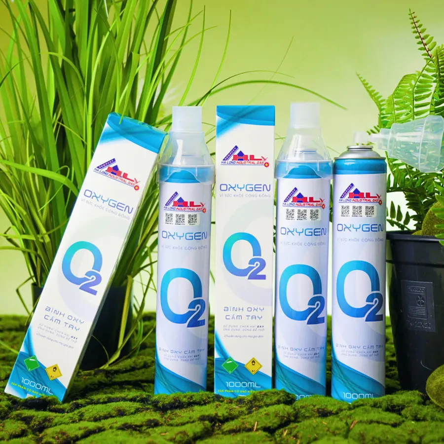 Bình Khí Oxy 1 Lít | Hương Dứa