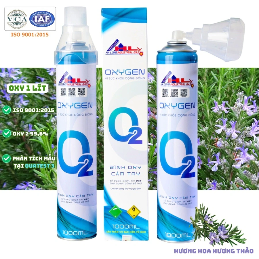 Bình Khí Oxy 1 Lít | Hương Hoa Hương Thảo